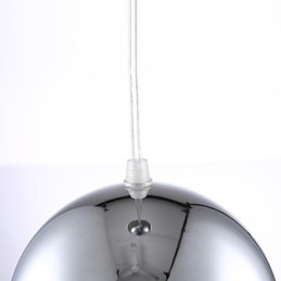 Moderne Og Moderne Globeformet Anhengslampe I Metall Med Elektroplettering