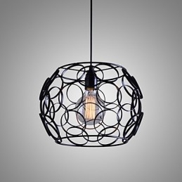 Kreativ, Kontraktsfestet Nordisk Smijernsglasslampe Med Ett Hode