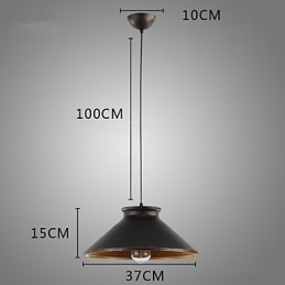 Retro Designer Metall Pendellampe