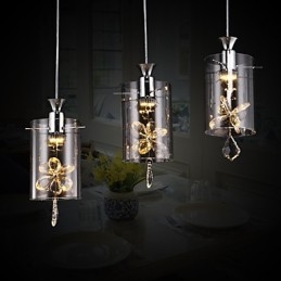 Moderne Samtids Krystall Andre Glass Pendellampe