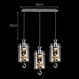 Moderne Samtids Krystall Andre Glass Pendellampe