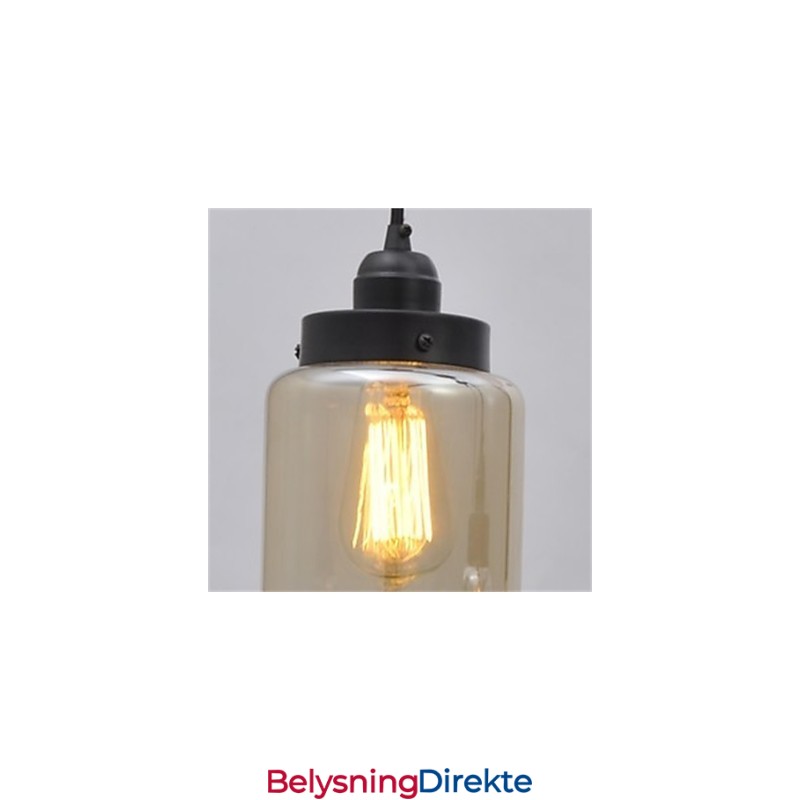 Amerikansk Retro Minimalistisk Lysekrone I Ett Glass