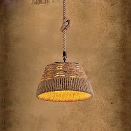 Loft Industriell Vind Kreativ Nordisk Hamptau Måltider Lysekrone Lampe