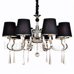 Moderne Samtids Tradisjonell Klassisk Rustikk Hytte Vintage Landlig Øy Krom Metalllysekrone