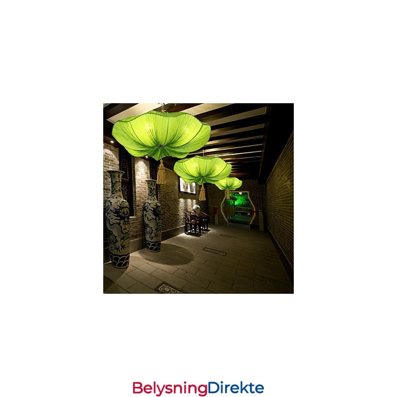 Stoffkunst Romantisk Imitasjon Av Klassisk Droplight Sørøst-Asia Lotus Lantern Lamp Light