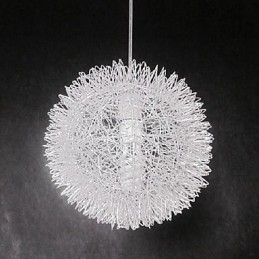 Moderne Og Moderne Globeformet Metallpendellampe