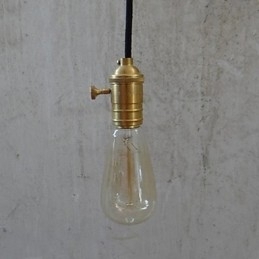 Tradisjonell Klassisk Vintage Messing Pendellampe