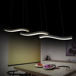 Bølget Design, Moteriktig, Enkel Akryl Anhengslampe
