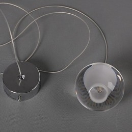 1 Lys Krystallglass Stein Pendellampe Kafé Pendellampe Dekorativ Pendelbelysning