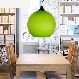 Enkel Motefarget Glasslysekronelys