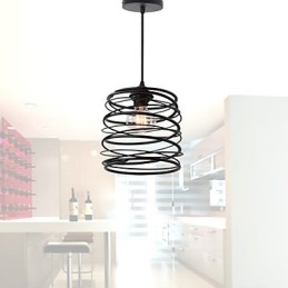 Rustikk Hytte Retro Landlig Mini-Stil Maleri Metall Pendellampe Garasje