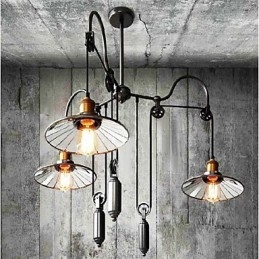 Vintage Landlig Mini-Stil Maleri Metalllysekrone