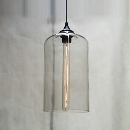 Flaskedesign Pendellampe Med 1 Lys, Konsis Jernmaling