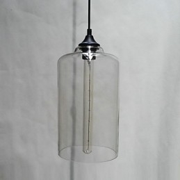Flaskedesign Pendellampe Med 1 Lys, Konsis Jernmaling