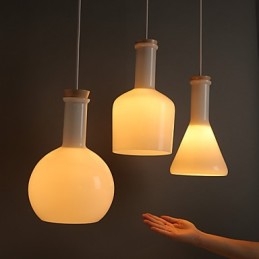 Moderne Og Kontraktsfestet Kreativ Magisk Hvit Glassflaskelinje Droplight