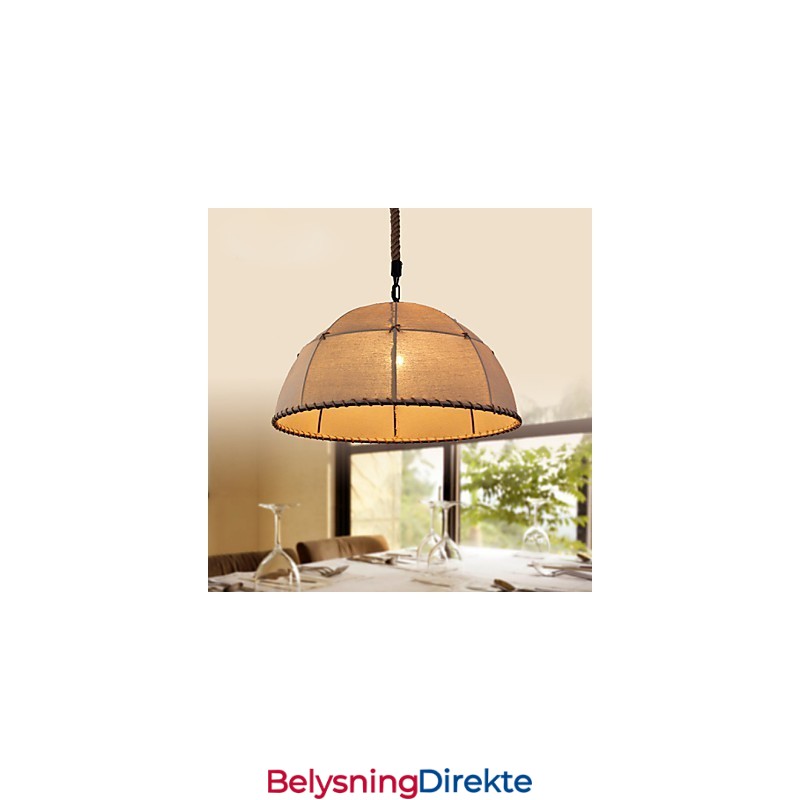 35 Cm Industriell Vindlampe I Lin, Amerikansk Landlig, Kreativ Kunst, Dråpeformet