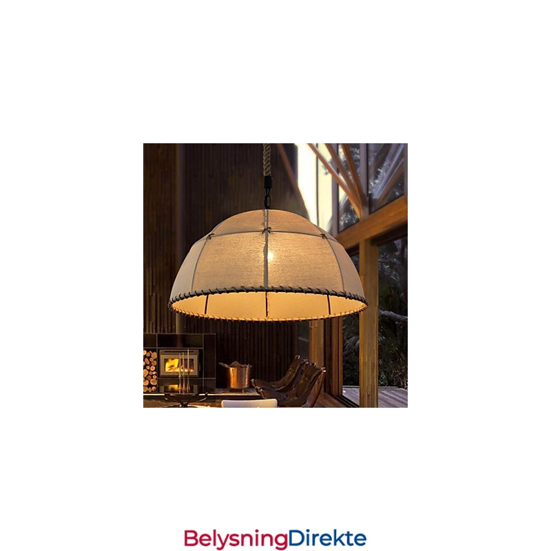 35 Cm Industriell Vindlampe I Lin, Amerikansk Landlig, Kreativ Kunst, Dråpeformet