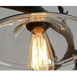Tradisjonell Klassisk Vintage Retro Lanterne Landlig Mini-Stil Maleri Metall Pendellampe Spisestue