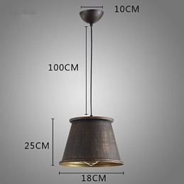 Retro Designer Metall Pendellampe