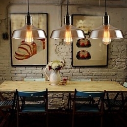 Retro Lighting Glass Pendellampe