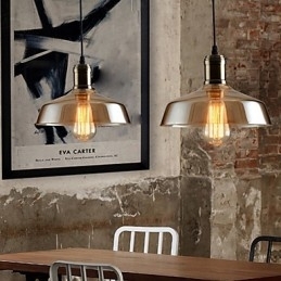 Retro Lighting Glass Pendellampe