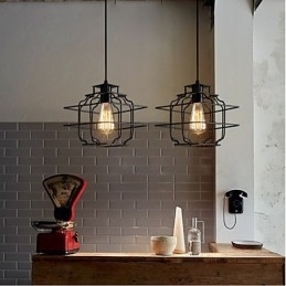 Retro Designer Metall Pendellampe