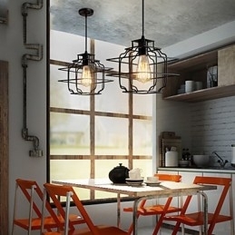 Retro Designer Metall Pendellampe