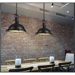 Industriell Enkel Pendellampe Dekorerer Loftsstil Vintage Metalldråpelampe