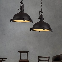 Industriell Enkel Pendellampe Dekorerer Loftsstil Vintage Metalldråpelampe