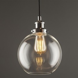 Tradisjonell Klassisk Vintage Retro Landlig Globeformet Pendellampe