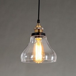 Tradisjonell Klassisk Vintage Retro Landlig Globeformet Pendellampe