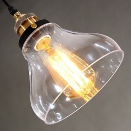 Tradisjonell Klassisk Vintage Retro Landlig Globeformet Pendellampe