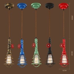 E26 Vintage Pendellampe Vannpipe Design Lamper