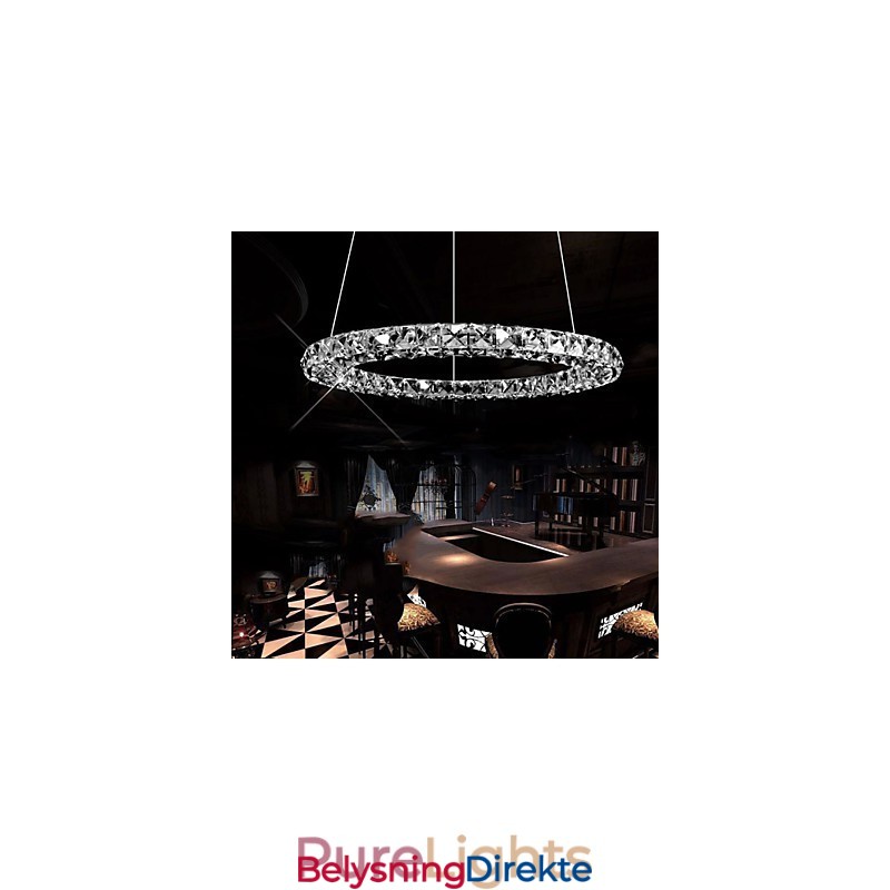 Krystall Pendellampe Moderne Enkel D40Cm Tre Sider K9 Krystall Innendørs Taklamper Lampearmaturer