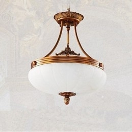 Europeisk Marmorlampe Kobberlysekronelys