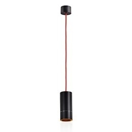 Lys Mini Pendellampe Svart Anodisert Med Aluminium