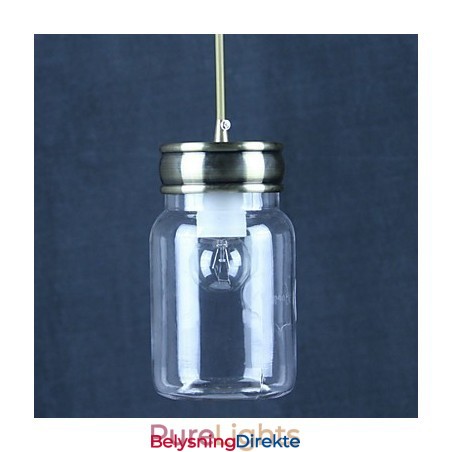 Landlig Galvanisert Glass Pendellampe For Garasje