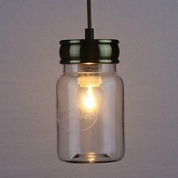Landlig Galvanisert Glass Pendellampe For Garasje
