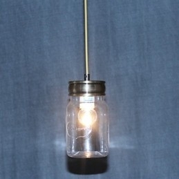 Landlig Galvanisert Glass Pendellampe For Garasje