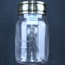 Landlig Galvanisert Glass Pendellampe For Garasje