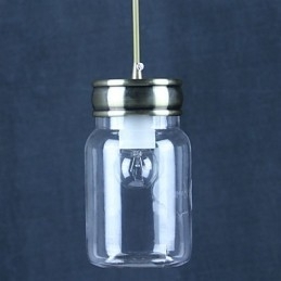 Landlig Galvanisert Glass Pendellampe For Garasje