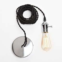 Tradisjonell Klassisk Vintage Mini-Stil Metallpendellampe
