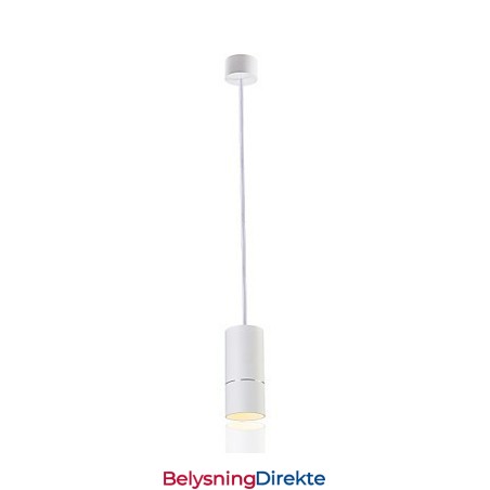 Ge 05032 8W 136Mm 1 Lys Mini Pendellampe Pulverhvit Med Aluminium