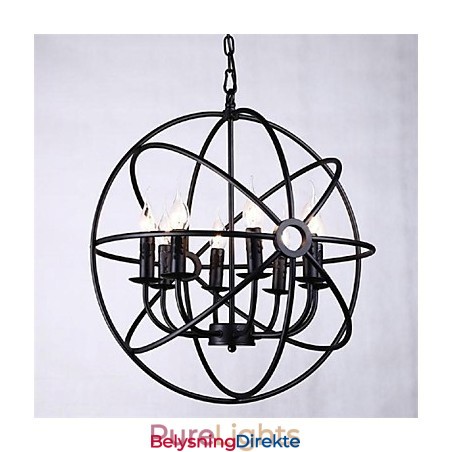 Mini-Lysekrone Anhengslampe Moderne Samtidsstil Tradisjonell Klassisk Rustikk Hytte Retro Lanterne Landlig Globe