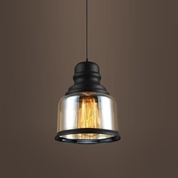 Retro Belysning Loft Lys Glass Pendellampe