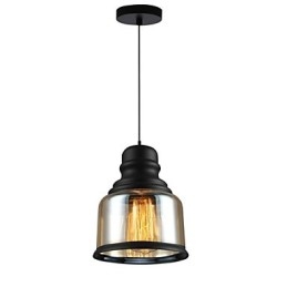 Retro Belysning Loft Lys Glass Pendellampe