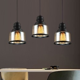 Retro Belysning Loft Lys Glass Pendellampe