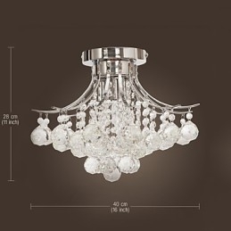 Lysekrone Moderne Krystall 3 Lys