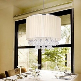 Elegant Krystall Pendellampe Med 4 Lys