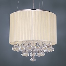 Elegant Krystall Pendellampe Med 4 Lys